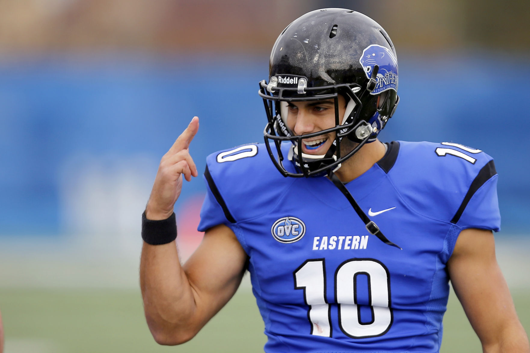 Store Jimmy Garoppolo signed Eastern Illinois Panthers blue jersey Beckett Coa