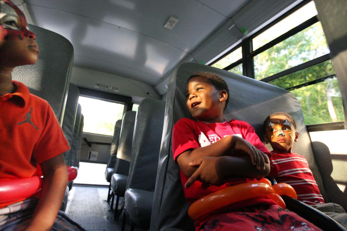 Kindergarten ready 5yearolds practice eating school lunch, riding