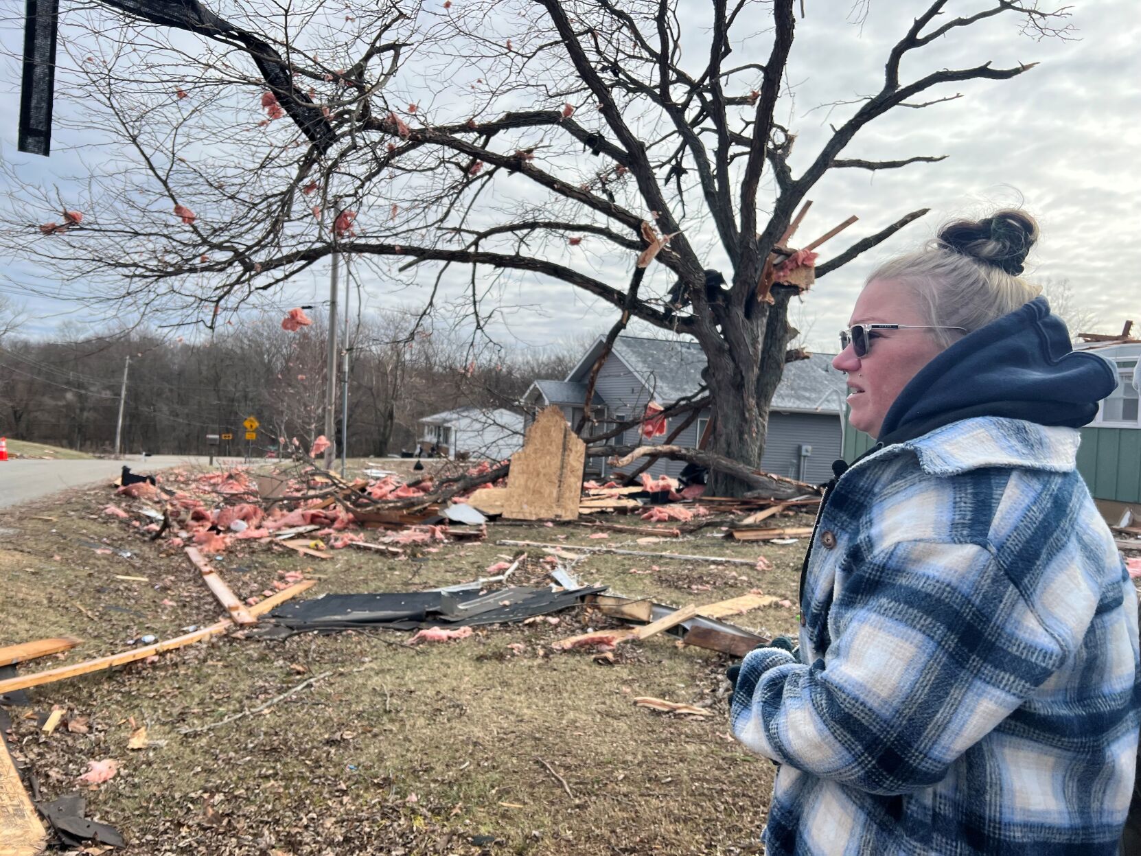EF2 tornado damaged homes in a 23 mile stretch