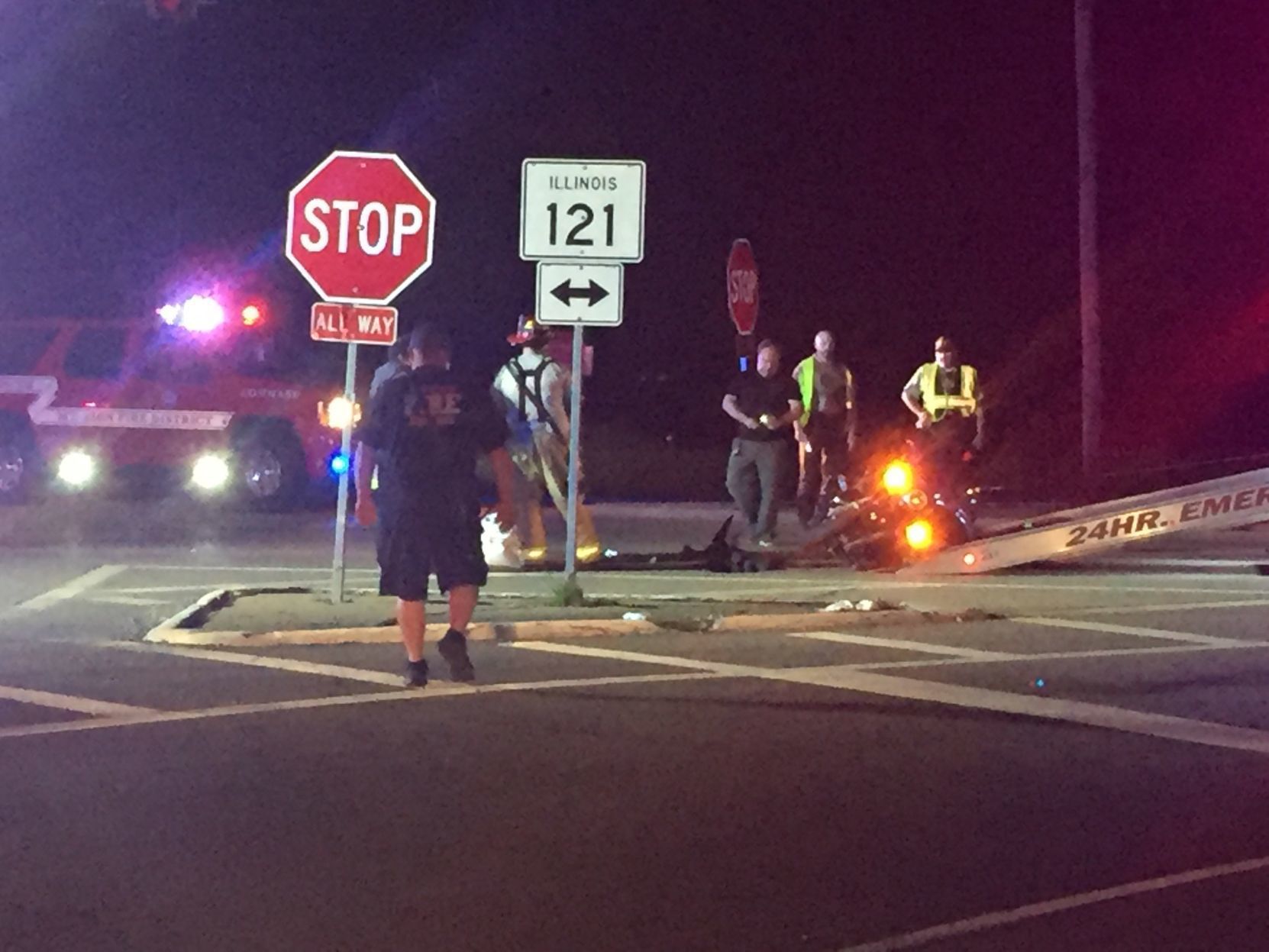 Motorcycle struck by hit and run driver near Dalton City