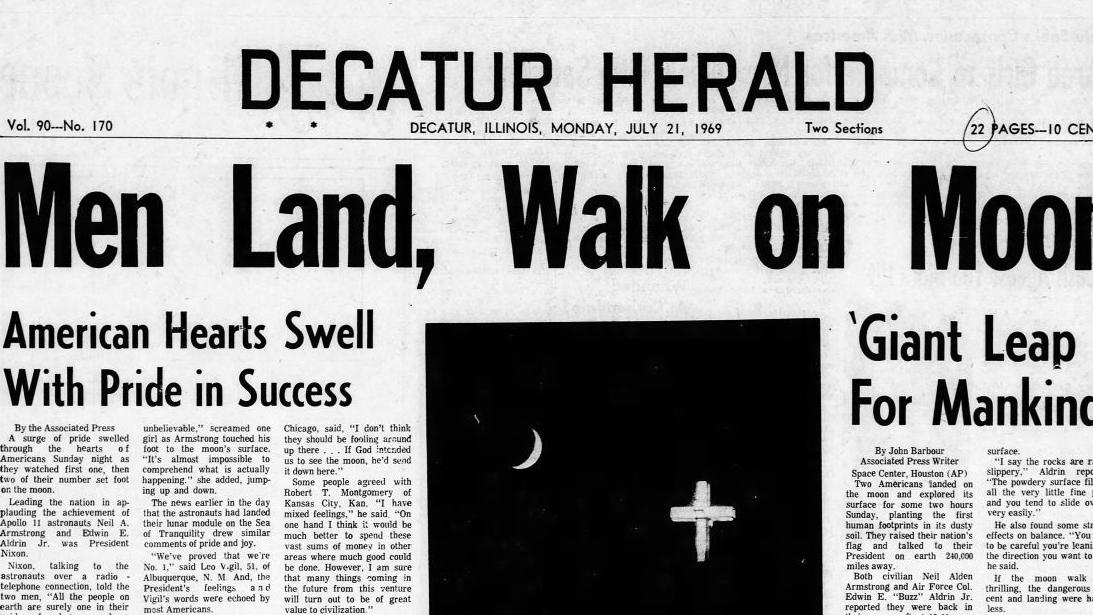 Gallery Historic front pages from the Decatur Herald & Review archives