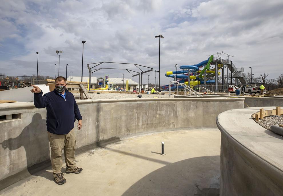 Photos Construction of Decatur's Splash Cove Water Park