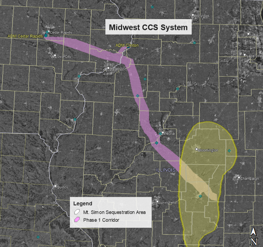 Proposed Pipeline Will Bring Iowa C02 To Decatur, Eventually