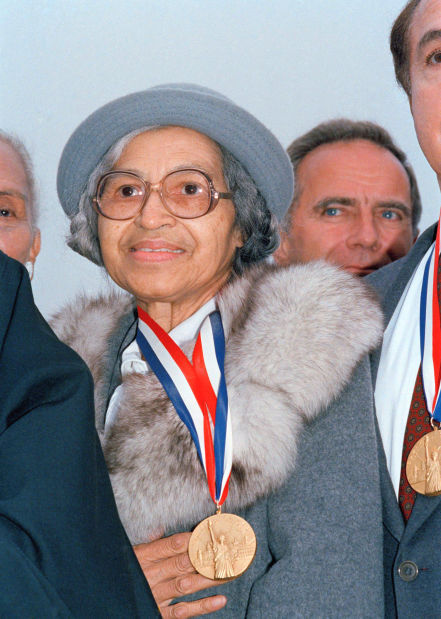 1955: Rosa Parks stood up by sitting down