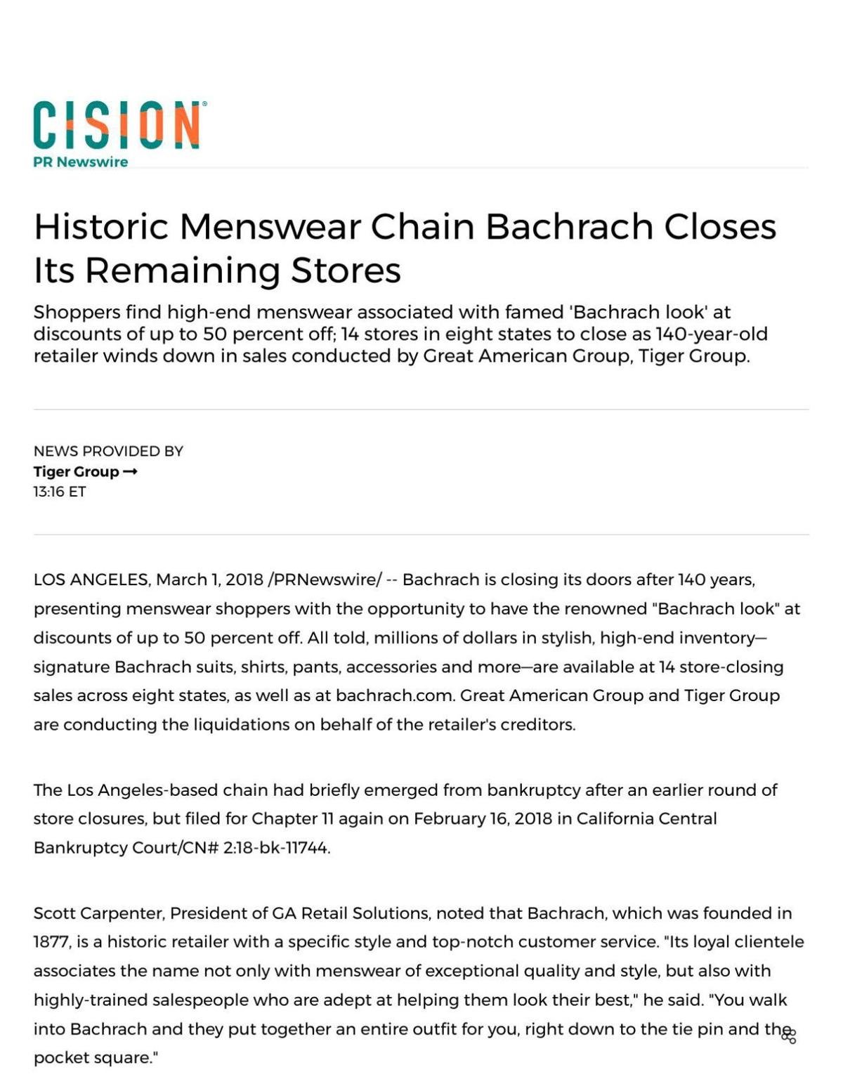 Bachrach Founded More Than A Century Ago In Decatur To Shutter
