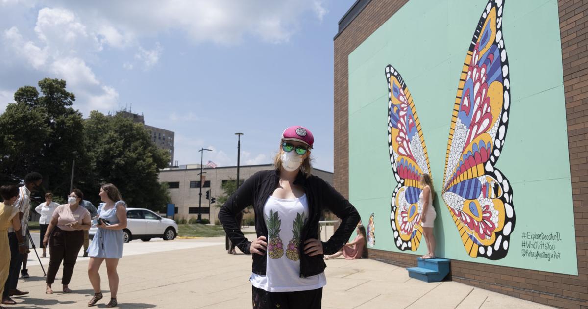 New Mural Decatur Square 'Living mural' transforms Decatur Civic Center facade