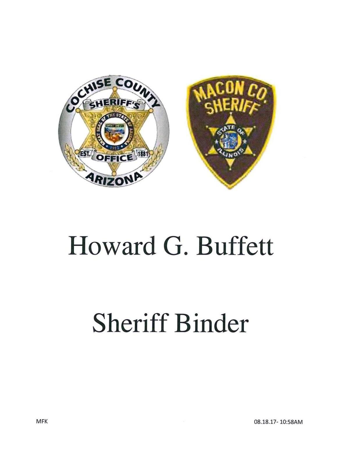 Howard G. Buffett Sheriff Binder 1