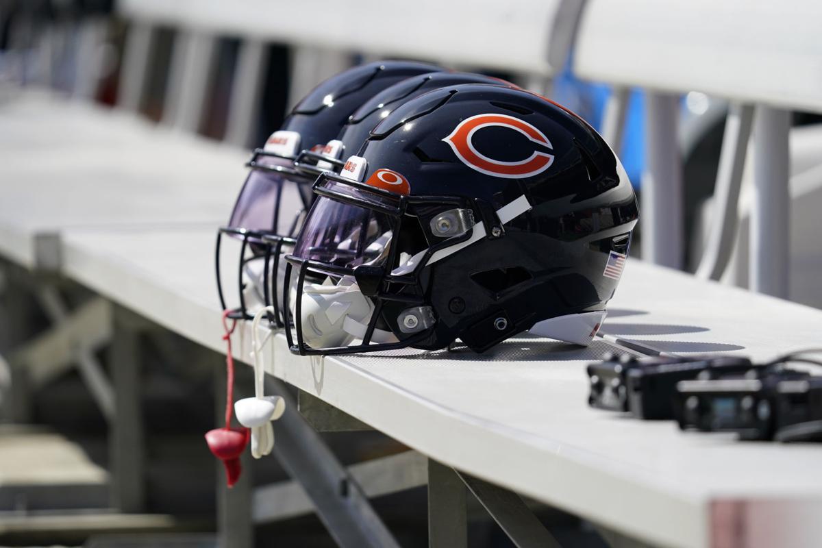 Chicago Bears defensive coordinator Alan Williams watches during the first  half of an NFL preseason football game against the Buffalo Bills, Saturday,  Aug. 26, 2023, in Chicago. (AP Photo/Nam Y. Huh Stock