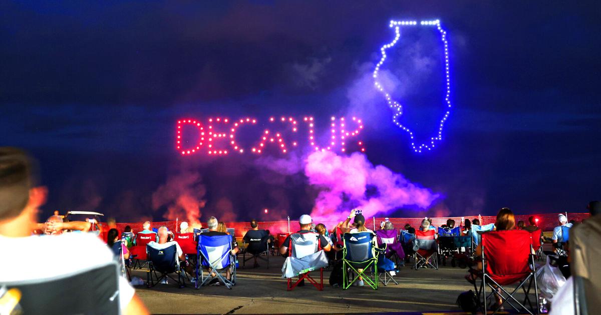 Drones bring a spectacular display to the Decatur sky