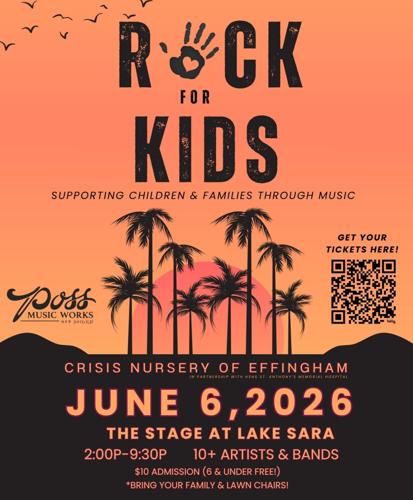 Crisis Nursery of Effingham County to Host Annual “Rock for Kids” Benefit Concert on June 6