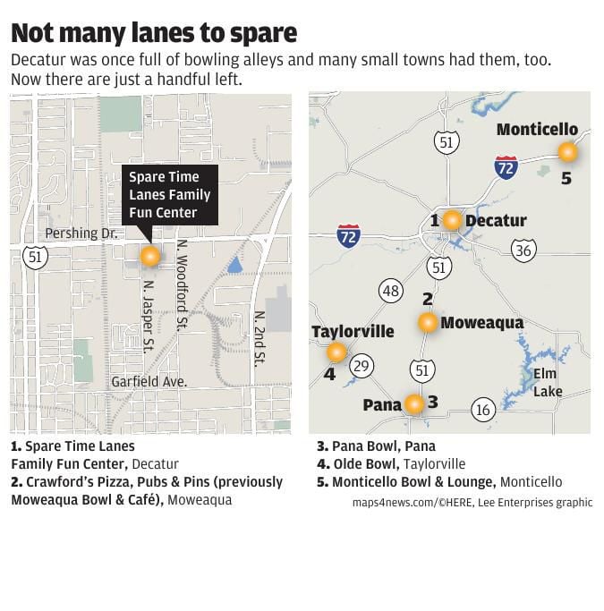 Bowling in Decatur rolls along despite loss of bowlers, alleys