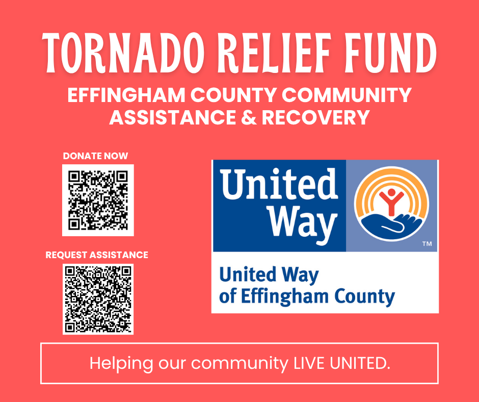 United Way of Effingham County Collecting Funds for Tornado Relief and Offering Assistance