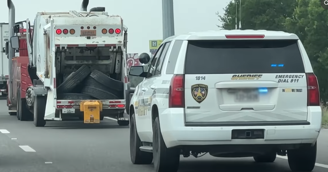 Reckless Trash Truck Driver Stopped in Comal County