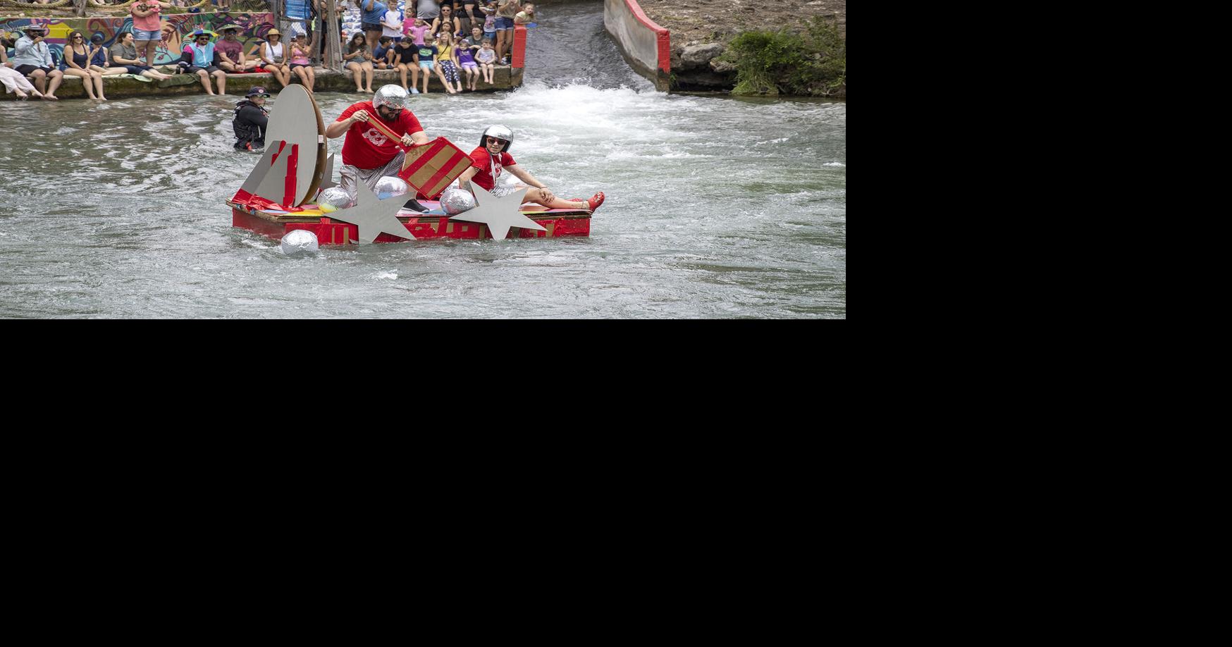 GALLERY: Cardboard crafts navigate Comal River during New Braunfels ...