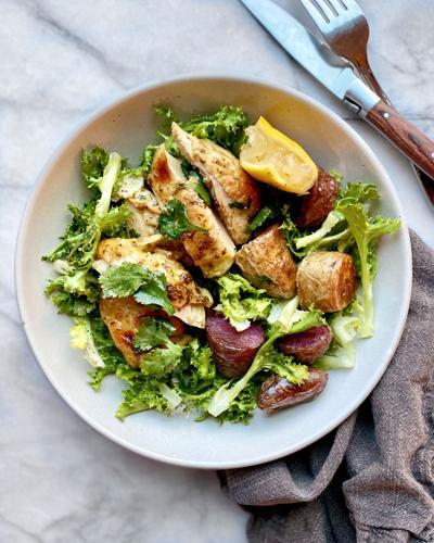 Warm Chicken and Fingerling Salad With Escarole