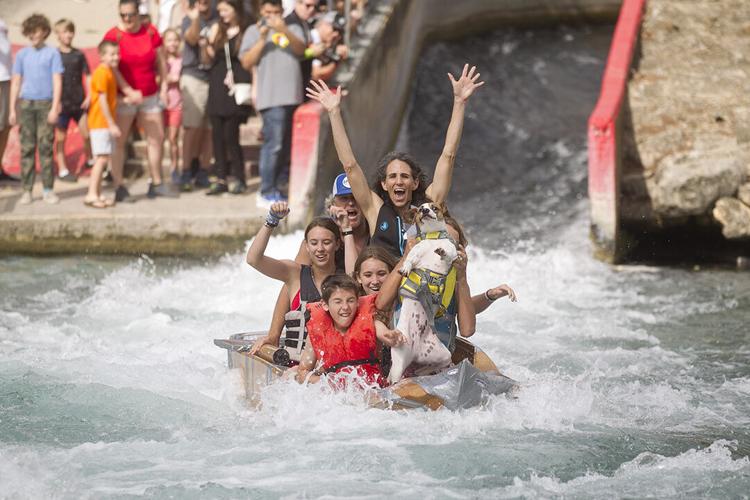 New Braunfels annual cardboard boat race brings spills and thrills Community Alert herald