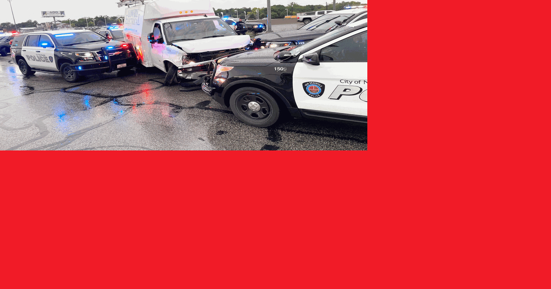 New Braunfels PD arrests driver of stolen company van after chase