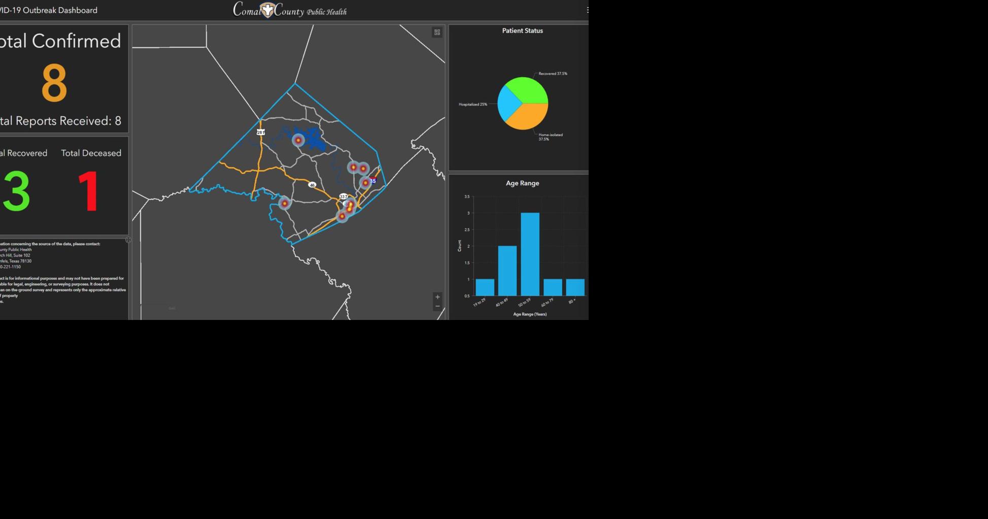 Comal County Gis Map Man In His 40S Is First Local Coronavirus Death | Community Alert |  Herald-Zeitung.com
