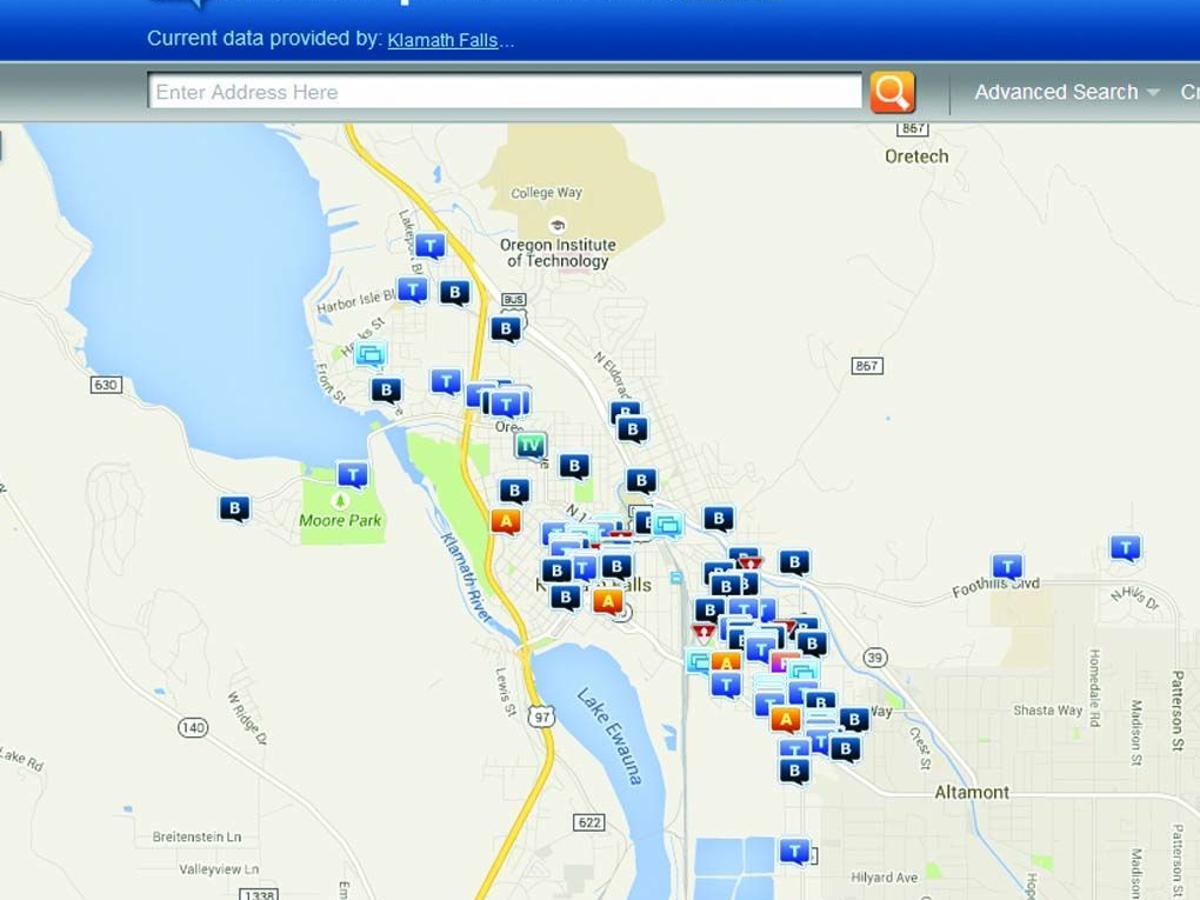 Klamath Police Launch New Crime Website News Heraldandnews Com Klamath Falls Or Map