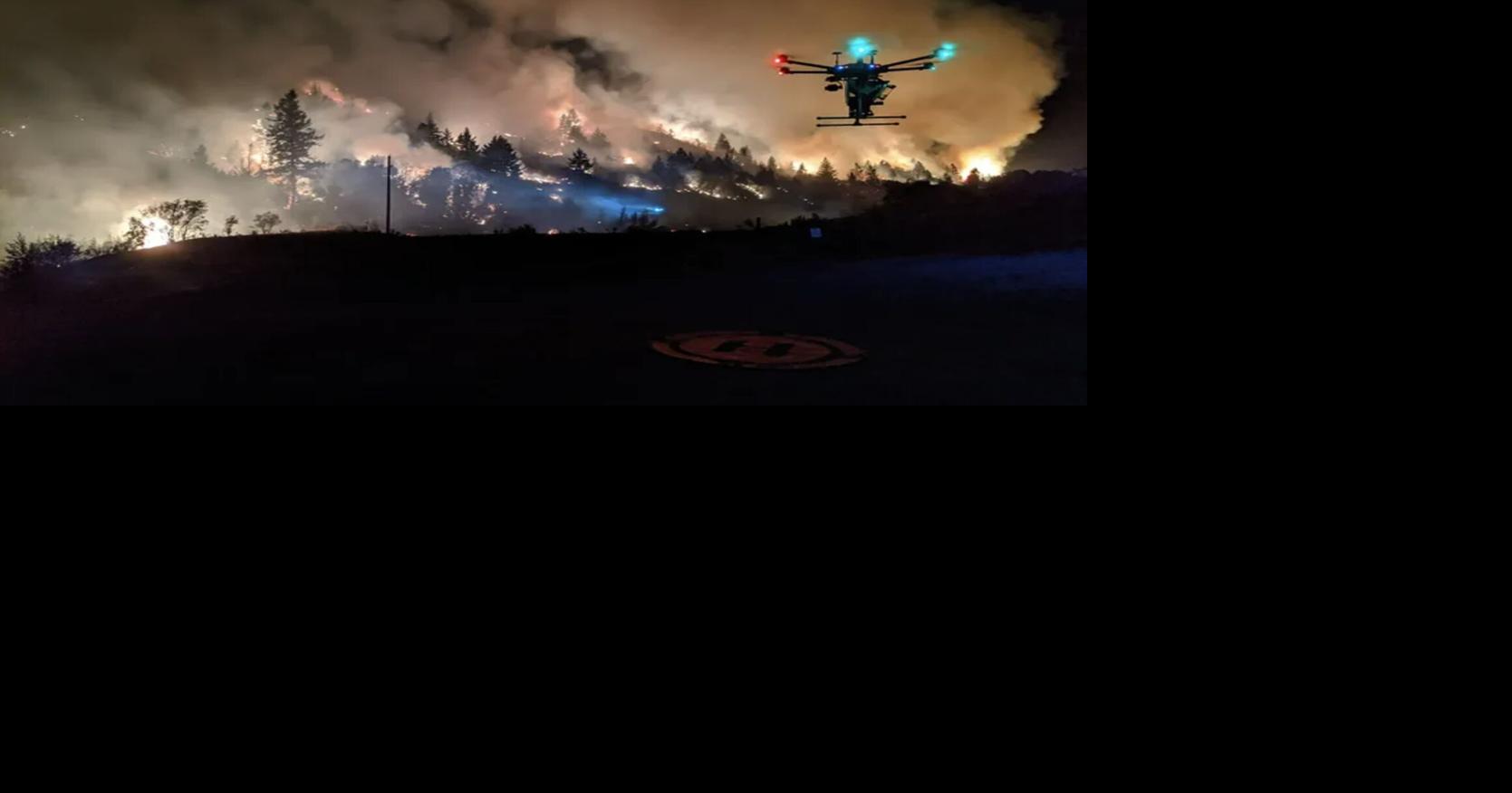 Drones with incendiary &lsquo;ping pong balls&rsquo; help crews fight fires in Oregon