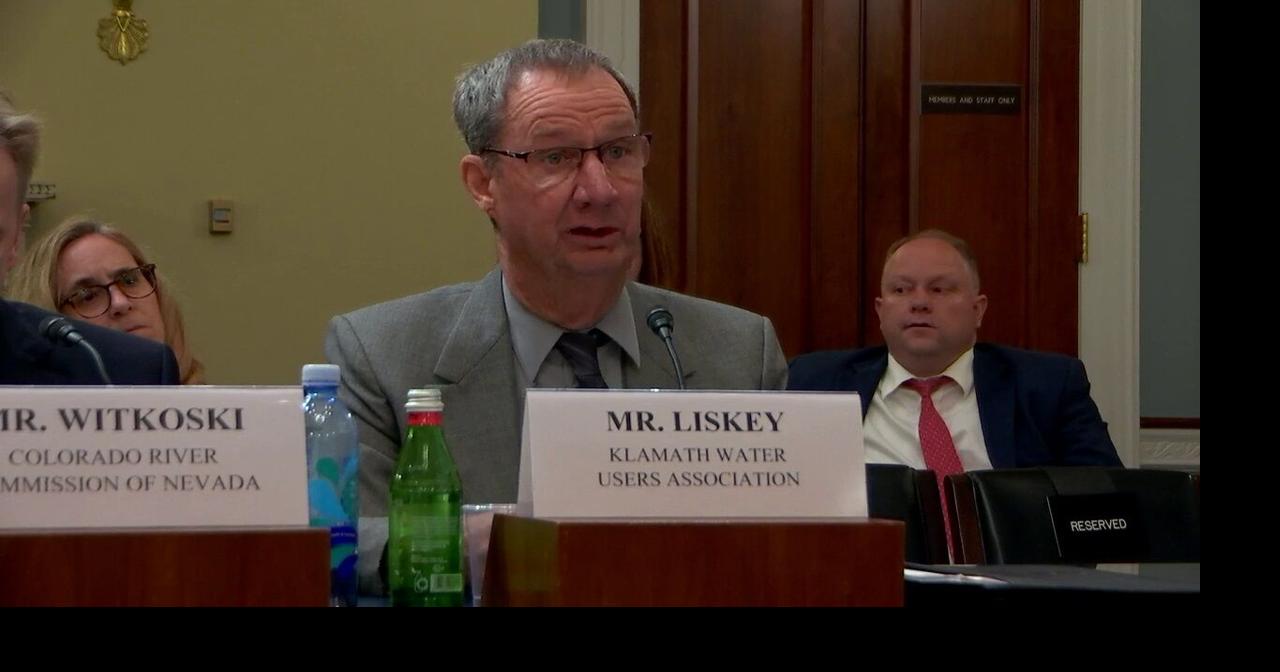 Klamath Water Users Association president Tracey Liskey testifies before Congress