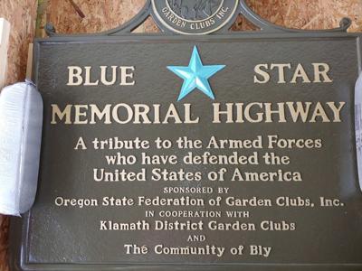 Blue Star marker in Bly