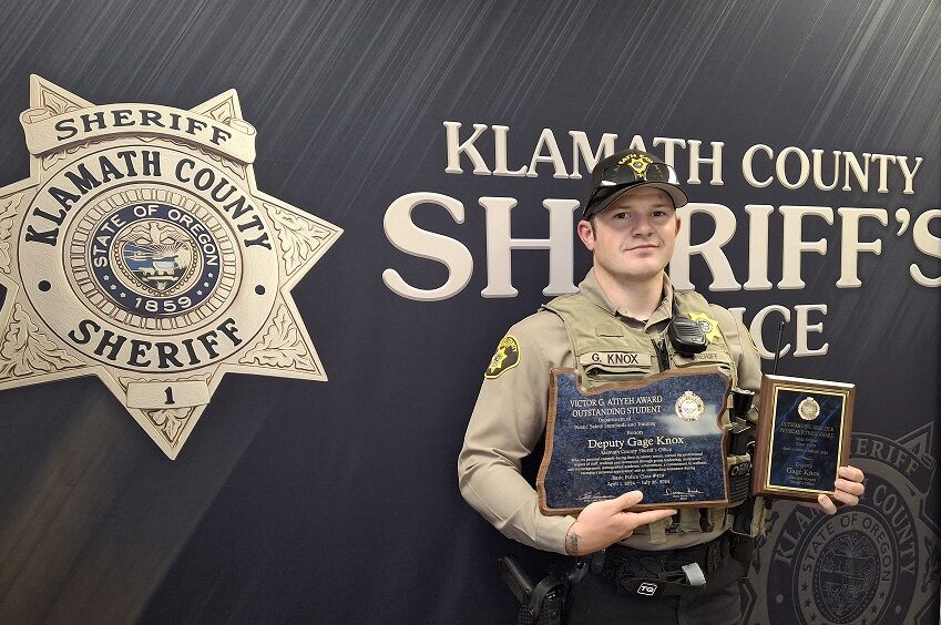 Klamath County Sheriff Office's Gage Knox wins prestigious honors