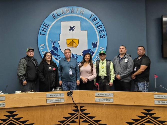 Angie Wilson with Tribal Council