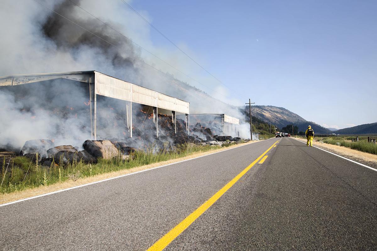 Nalox Fire threatens Algoma Road, hillside Klamath