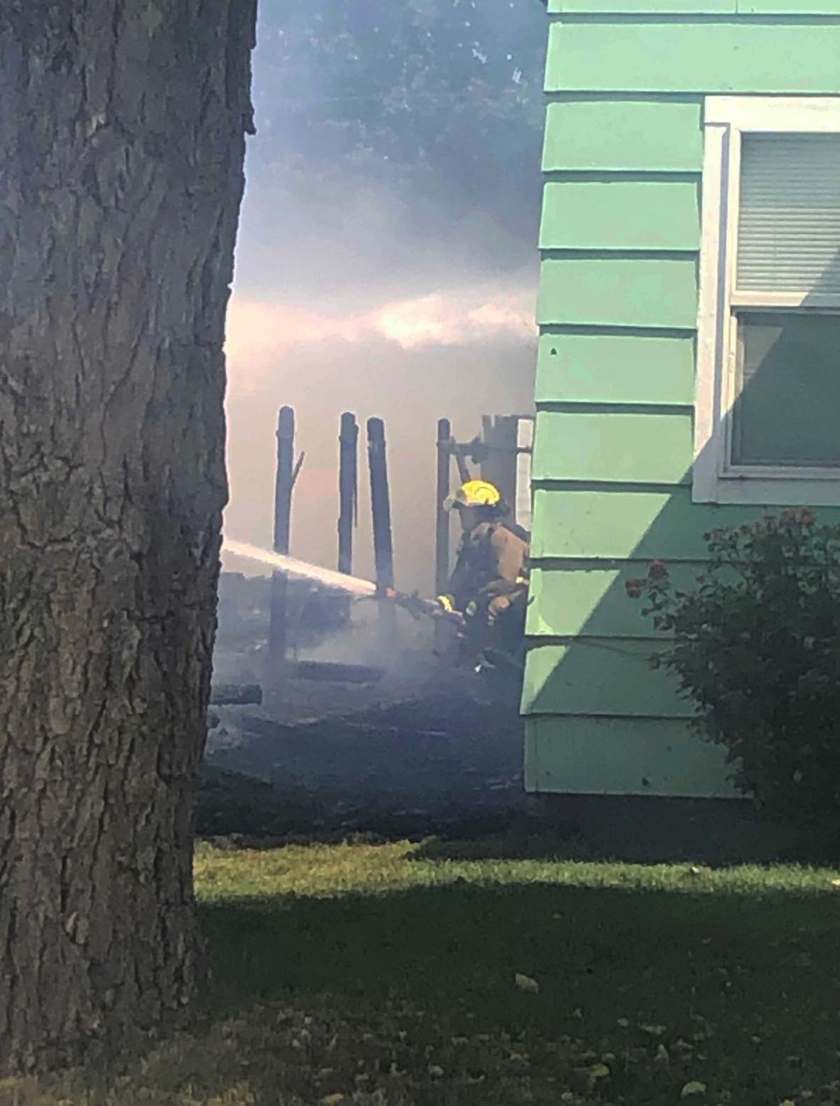 Fire erupts in Mills; 2 homes damaged Local News