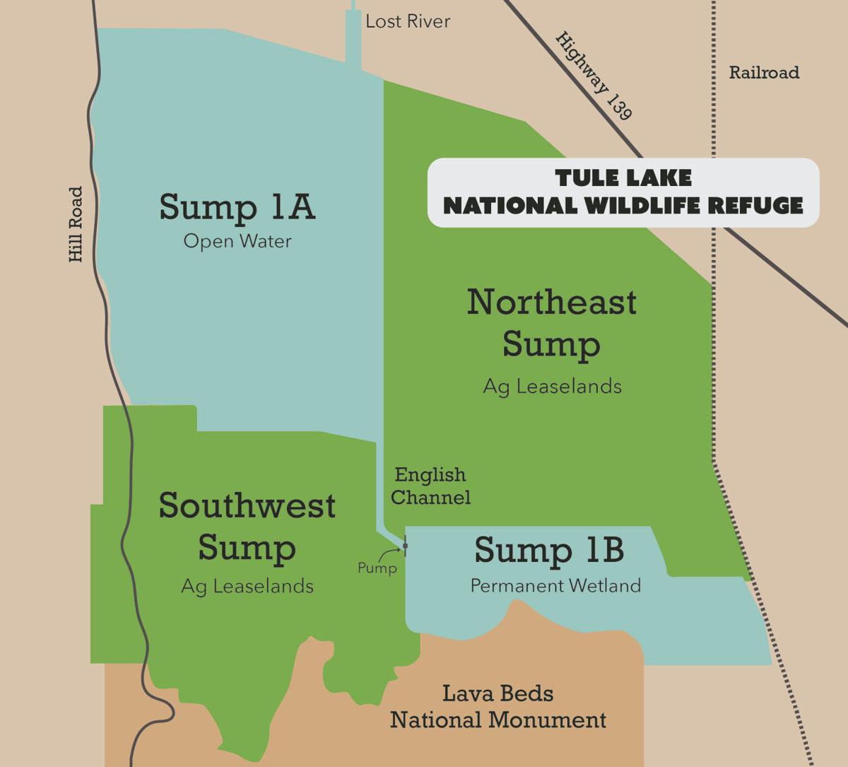 Tule Lake National Wildlife Refuge map