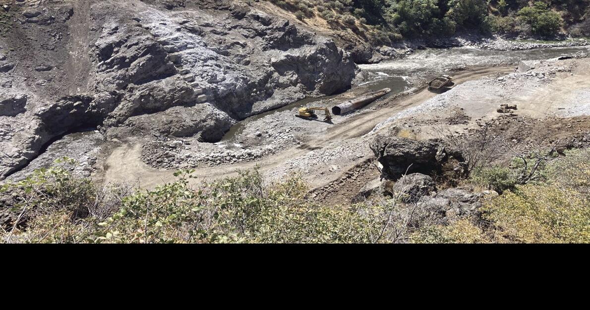 Klamath River dam removals progressing rapidly