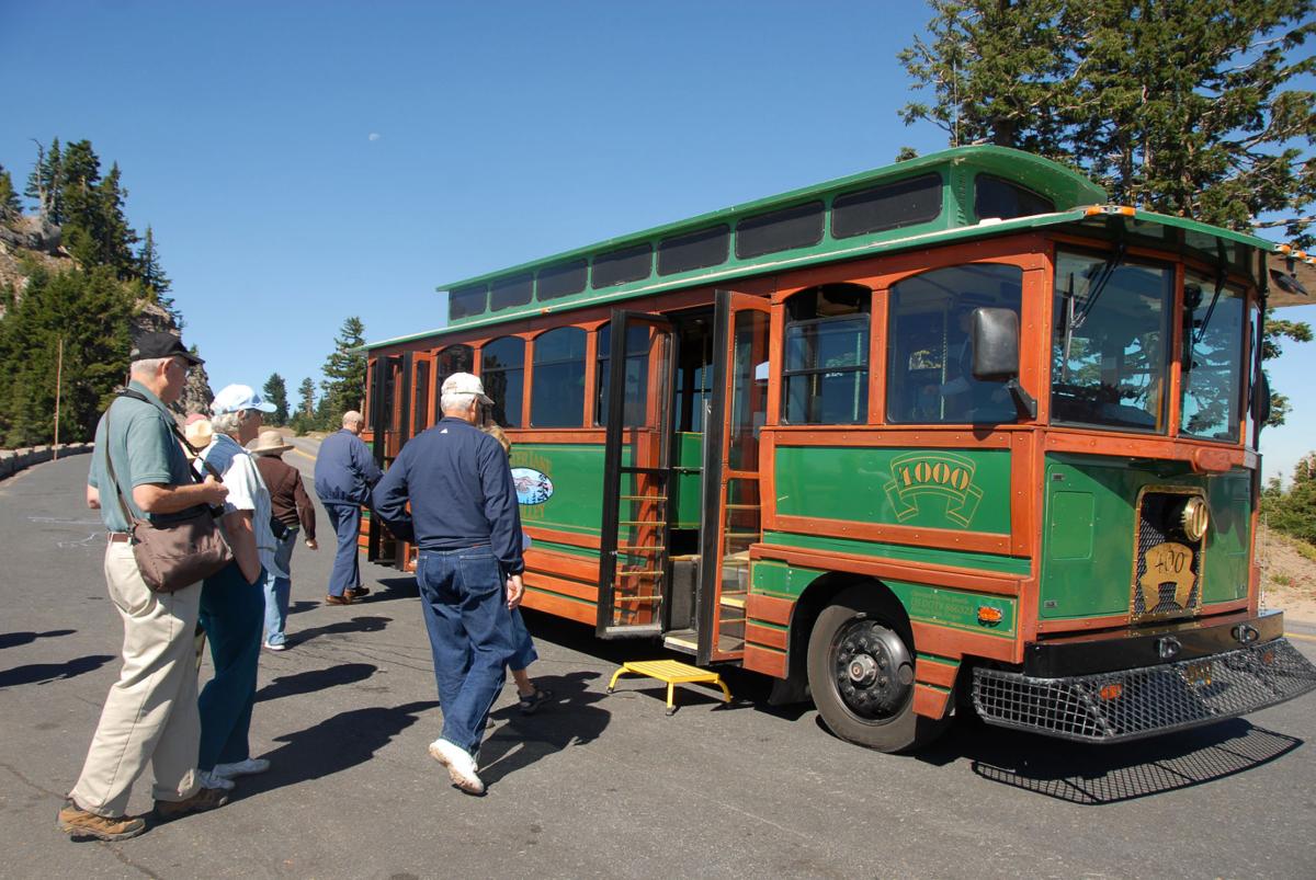 Another Way To See Crater Lake Take A Trolley Tour Outdoors