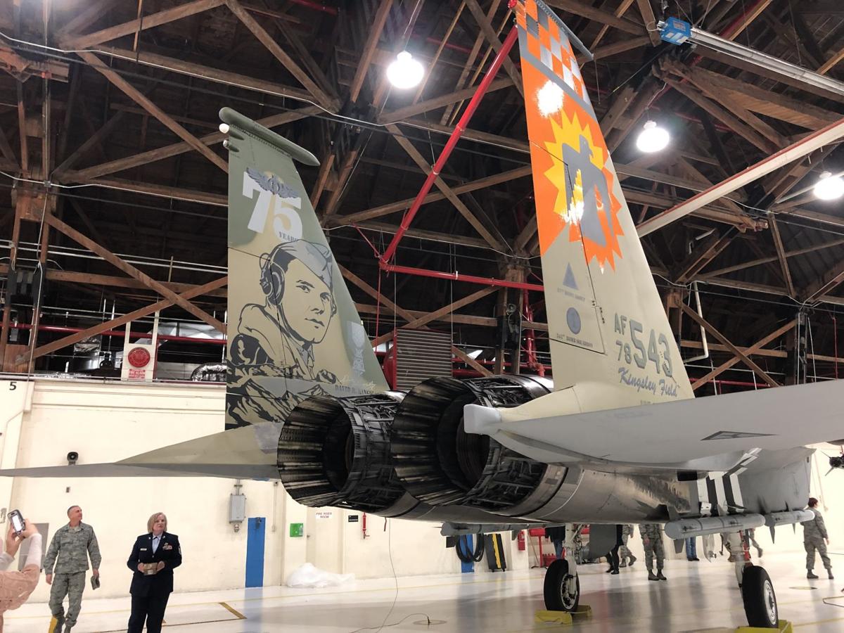 Honoring sacrifice Kingsley Field honors David R. Kingsley with painted jet Local News