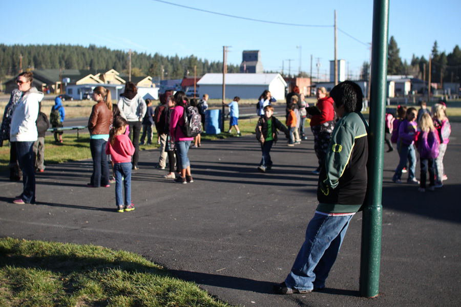Chiloquin Elementary celebrates National Walk and Bike to School Day