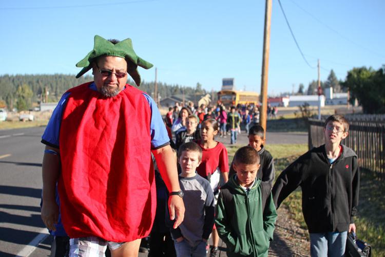 Chiloquin Elementary celebrates National Walk and Bike to School Day Gallery