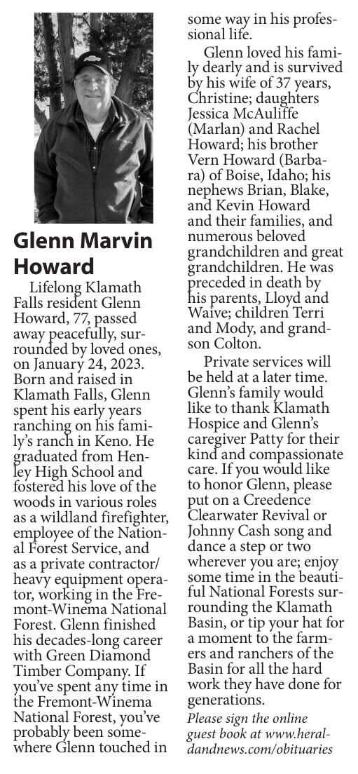 Glenn Howard | News Of Record | Heraldandnews.com