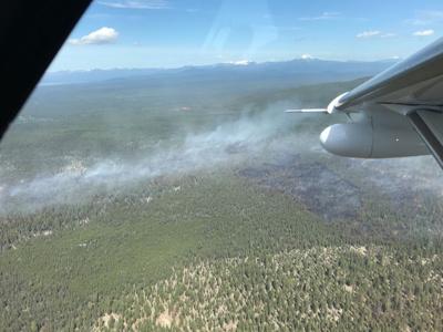 Meadow Fire, from air