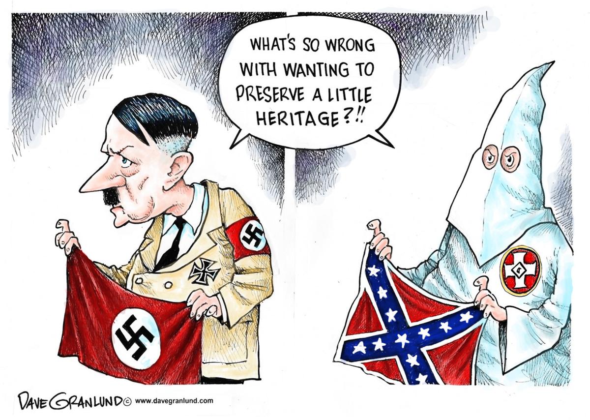 Image result for white supremacy cartoon