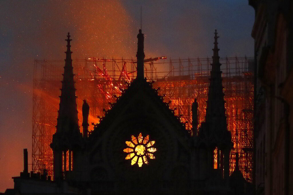 APTOPIX France Notre Dame Fire