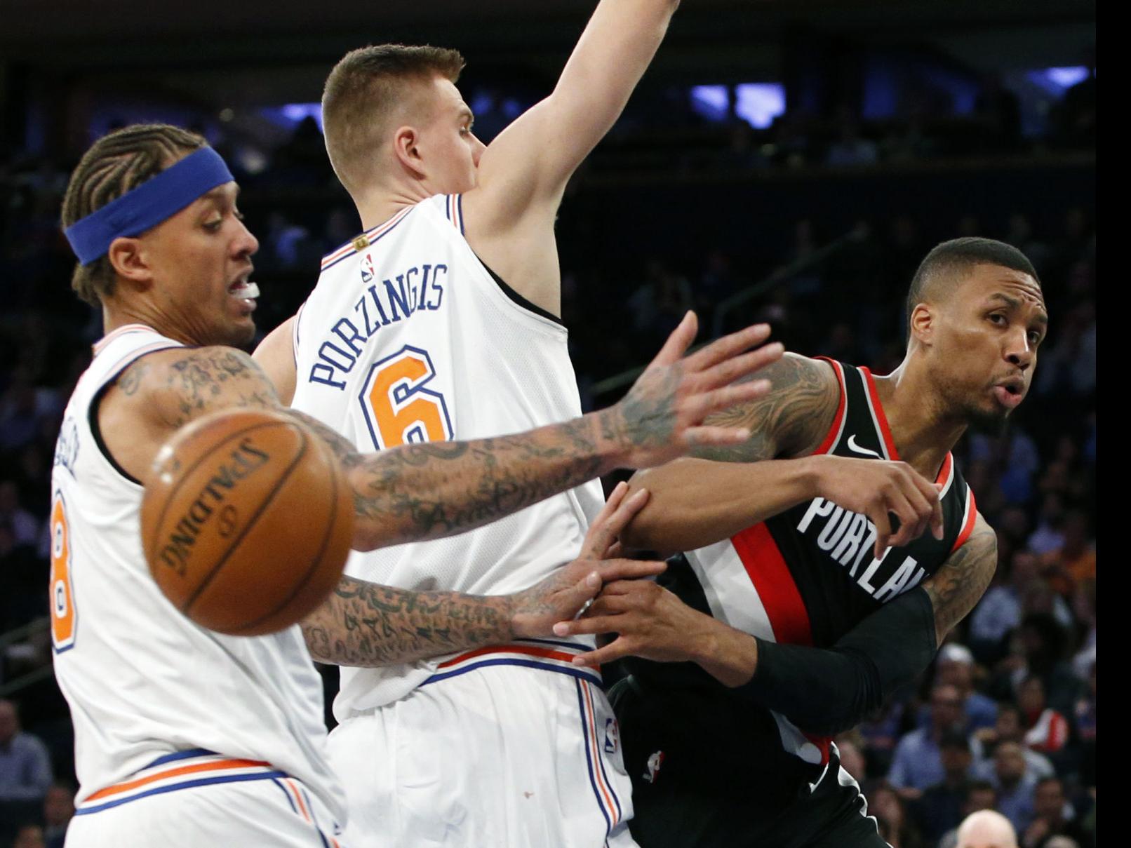 Lillard Scores 32 Blazers Beat Knicks 103 91 Local News Heraldandnews Com