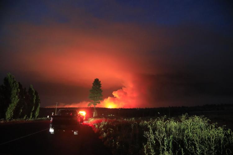 WIldfire on Bly Mountain warrants evacuations, road closure, state