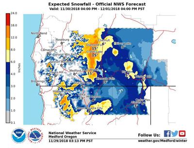 Heavy Snow Expected For Mountains East Side Local News