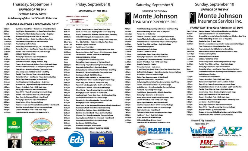 72nd annual TulelakeButte Valley Fair this week News