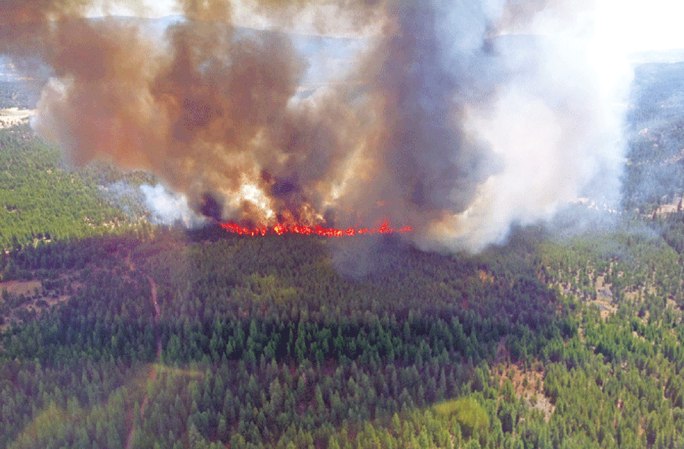 Rainstorm Helps Fight Wildfires 