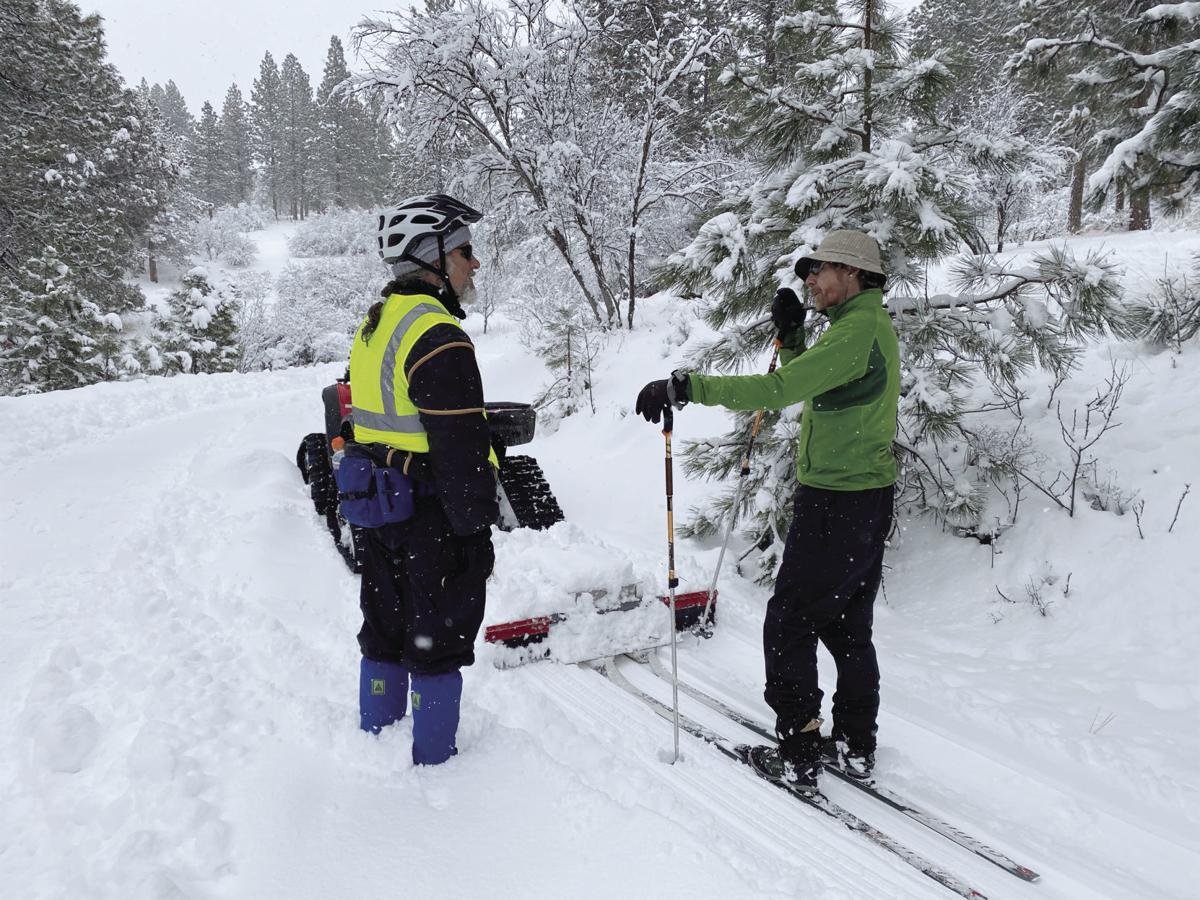 Wishing for more at Moore: Track setting machine used to set cross country ski routes | Local ...