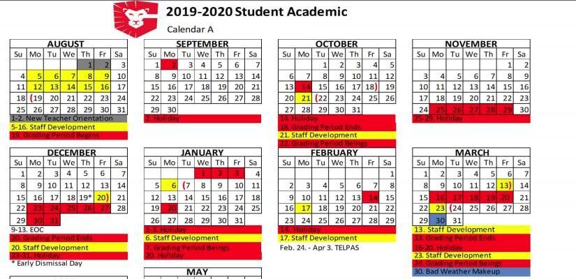 Greenville ISD sets 2019 20 school year calendar Local News