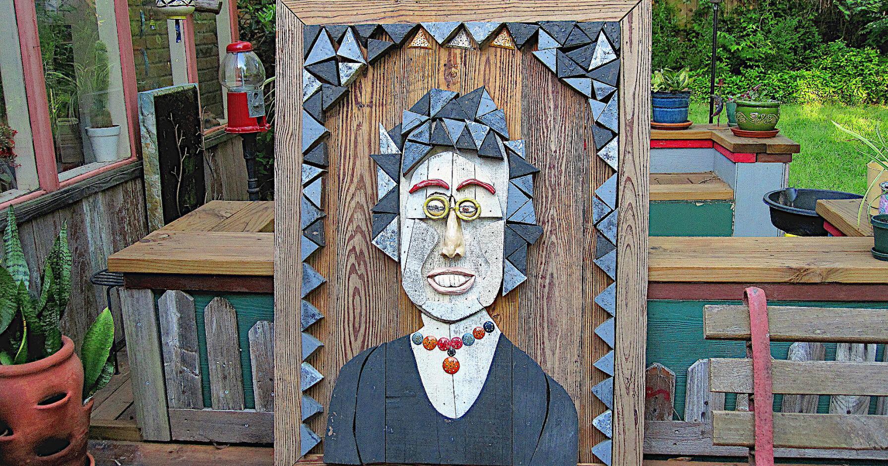 Greenville artist uses ceramics and wooden fencing in colorful original works - Vimarsana News