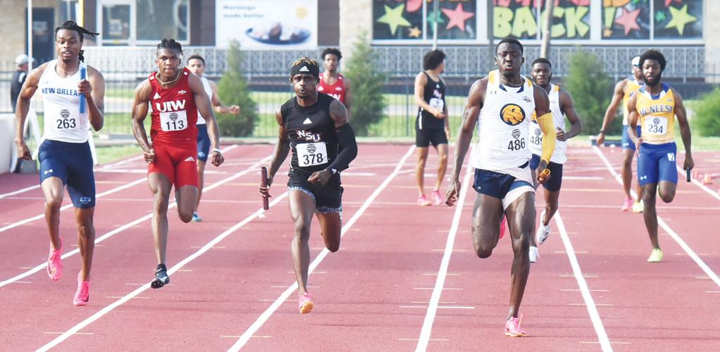 JT Smith leads sprinters at Southland Conference track