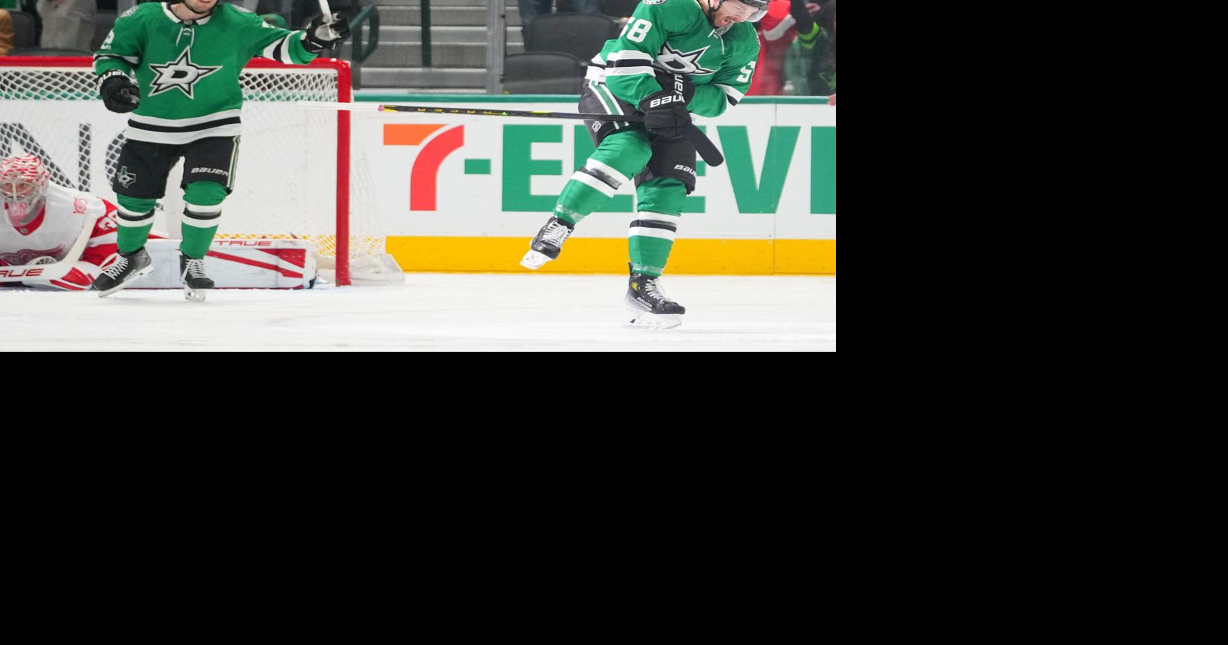 Harley's overtime goal gives streaking Stars a 3-2 win over the Red Wings